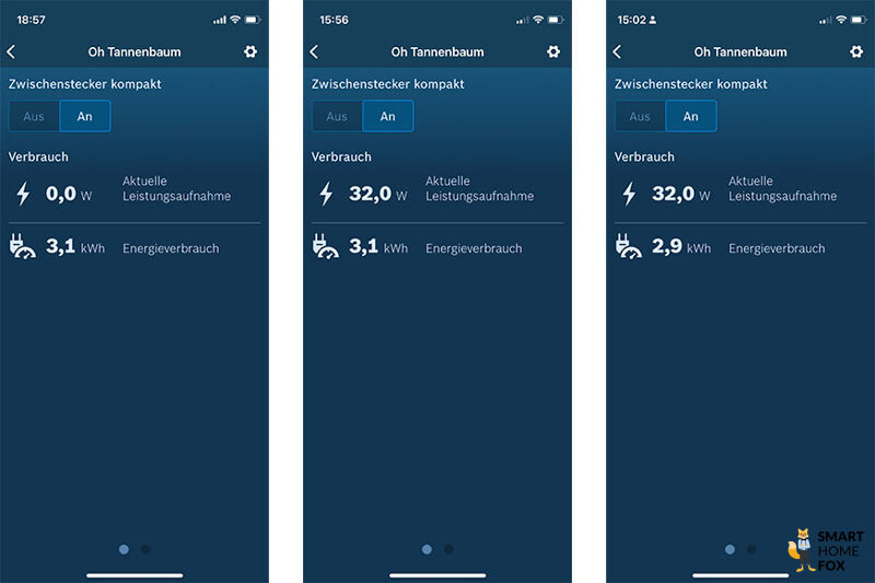 Dyson Gen 5 Detect: Stromverbrauch Messung in der App